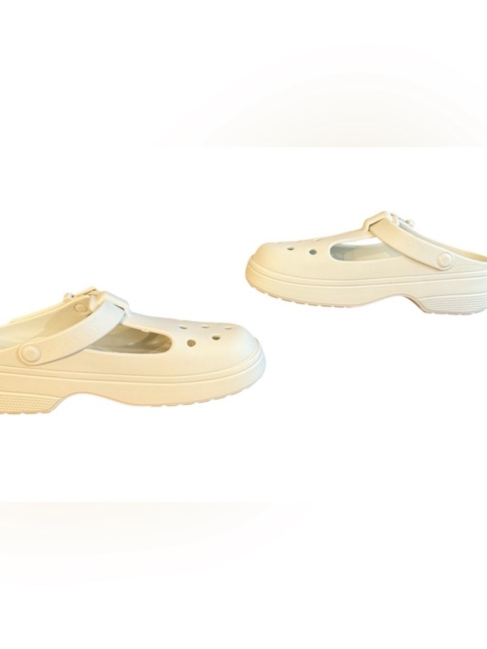 CROCS Classic Mary Jane Clogs in Creamy White - Picture 5 of 8